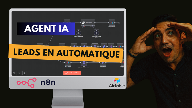 Airtable + n8n : Agent IA commercial qui génère & enrichit des leads (tuto)